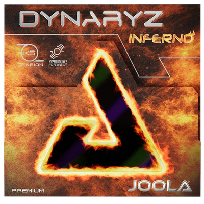 Front of Joola Dynaryz Inferno table tennis rubber packaging