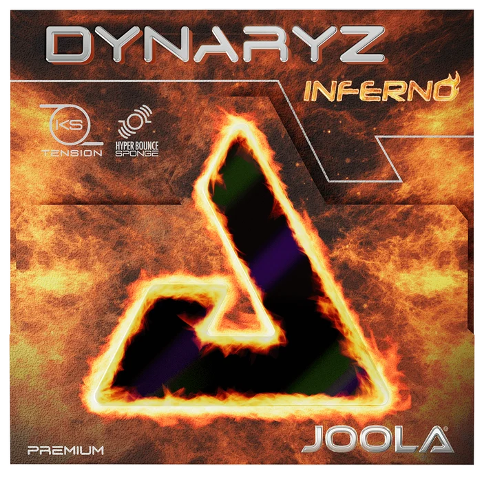 Front of Joola Dynaryz Inferno table tennis rubber packaging